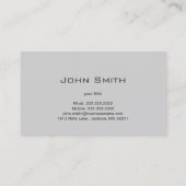 Carte De Visite Avocat Simple Bleu Bleu clair Bureau du Procureur (Dos)