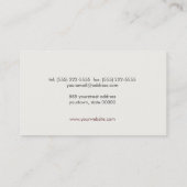 Carte De Visite Avocat simple et sophistiqué (Dos)