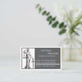 Carte de visite Avocat Standard, 3,5" x 2,0" (Debout devant)
