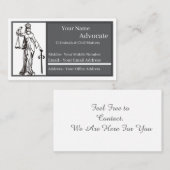 Carte de visite Avocat Standard, 3,5" x 2,0" (Devant / Derrière)
