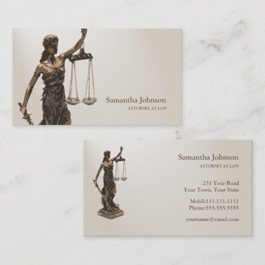 Carte De Visite AVOCAT | Themida (Devant / Derrière)