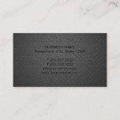 Carte De Visite Avocat Trendy Carbon Noir Professionnel (Dos)
