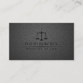 Carte De Visite Avocat Trendy Carbon Noir Professionnel (Devant)