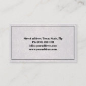 Carte De Visite Avocats À Law Black Royal Horse Emblem (Dos)