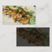 Carte De Visite Avocats de Burritos de chaux de tacos de Shimp (Devant / Derrière)