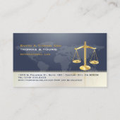 Carte De Visite Avocats PixDezines BLANC+BLEU (Dos)