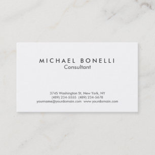 Carte De Visite Avoir un imprimé moderne minimaliste simple