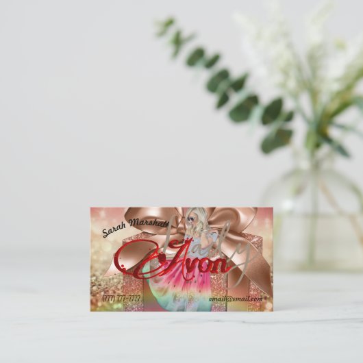 Carte de visite Avon Lady Instagram (Debout devant)