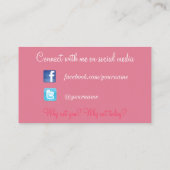 Carte De Visite Avon, médias sociaux (Dos)