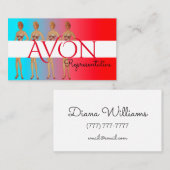 Carte De Visite Avon personnalisé Dames (Devant / Derrière)
