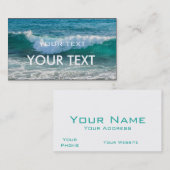 Carte De Visite Awesome Wave mer mer mer mer mer océan (Devant / Derrière)