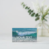 Carte De Visite Awesome Wave mer mer mer mer mer océan (Debout devant)