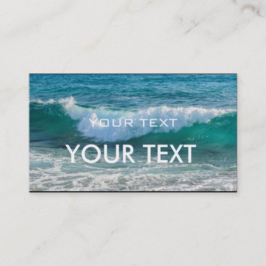 Carte De Visite Awesome Wave mer mer mer mer mer océan (Devant)
