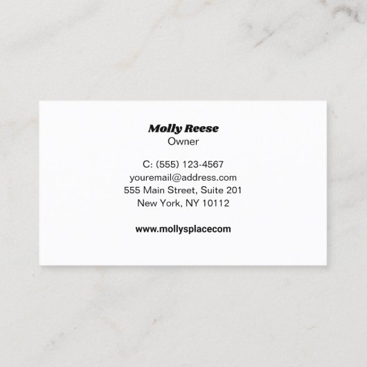 Carte De Visite Awning (Dos)