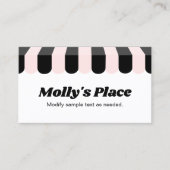 Carte De Visite Awning (Devant)