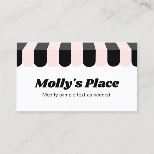 Carte De Visite Awning (Devant)