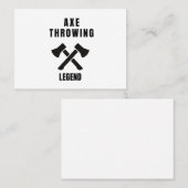 Carte De Visite Ax lancer la légende (Devant / Derrière)