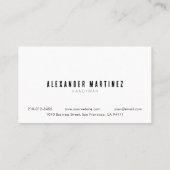 Carte De Visite Axe Handyman Woodworker Lumberjack Carpenter (Dos)