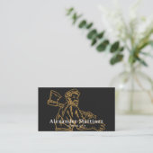 Carte De Visite Axe Lumberjack Handyman Carpenter Woodworker (Debout devant)
