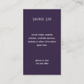 Carte De Visite Axe Sacré | Conception du Troisième Œil (Dos)