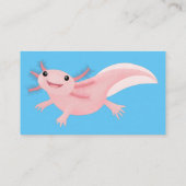 Carte De Visite axolotl rose pâle (Dos)