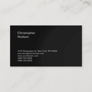 Carte De Visite Ayez une plaque moderne minimaliste imprimée