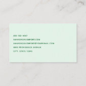 Carte De Visite Ayez une Typographie rétro de jour chanceux (Dos)