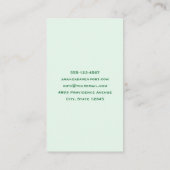 Carte De Visite Ayez une Typographie rétro de jour chanceux (Dos)