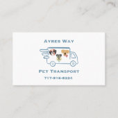 Carte De Visite Ayres Way Transport pour animaux (Devant)