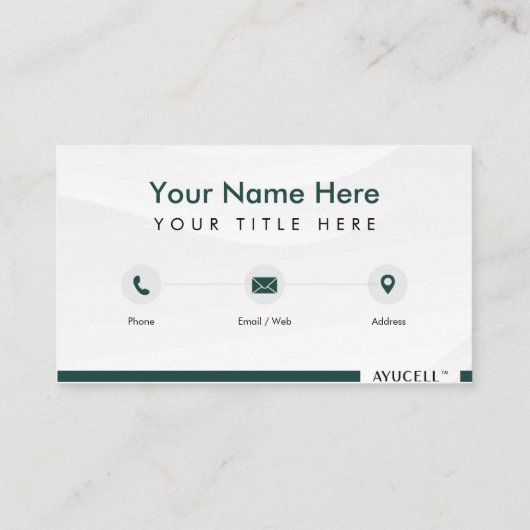 Carte de visite Ayucell 1 (modifiable) (Dos)