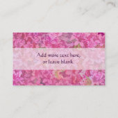 Carte De Visite Azalées soyeuses (Dos)