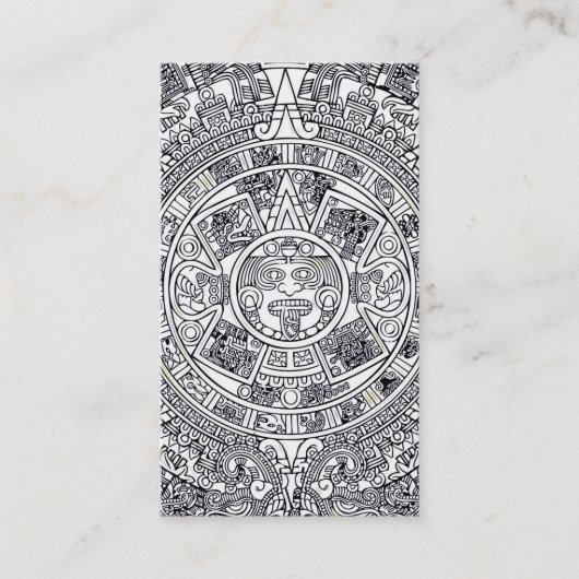 Carte De Visite AZTEC OU MEXICA mexicaine (Devant)
