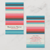 Carte de visite aztèque de motif (Devant / Derrière)