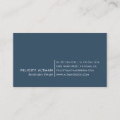 Carte De Visite Azur sauvage | Botanique (Dos)