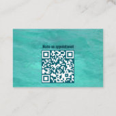 Carte De Visite Azure water logistics services minimalist (Dos)