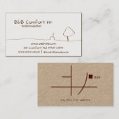 Carte De Visite B&B Comfort Inn (Devant / Derrière)