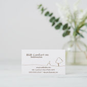 Carte De Visite B&B Comfort Inn Business Card (Debout devant)