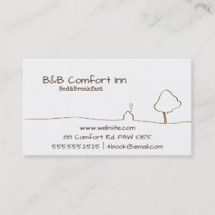 Carte De Visite B&B Comfort Inn Business Card