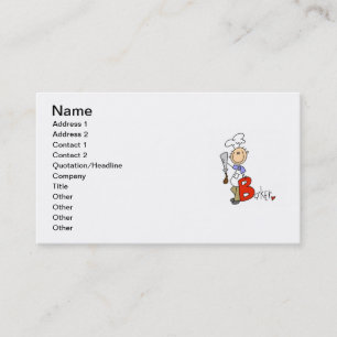 Carte De Visite B est pour Boulanger