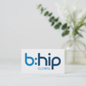 Carte De Visite b:HIP Distributor Business Card Blue (Debout devant)