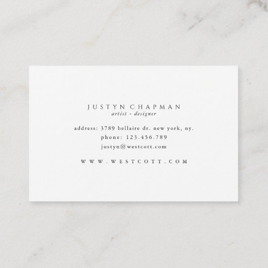 CARTE DE VISITE B L U S S S E E D (Dos)