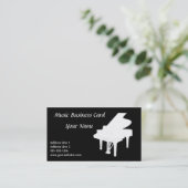 Carte de visite B&W de piano (Debout devant)