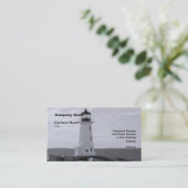 Carte De Visite B&W Peggy's Cove Lighthouse (Debout devant)
