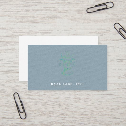 Carte De Visite Baal  (Devant/Arrière en situation)