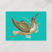 CARTE DE VISITE BABILLAGE DE BÉBÉ CIGOGNE (Dos)