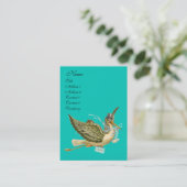 CARTE DE VISITE BABILLAGE DE BÉBÉ CIGOGNE (Debout devant)