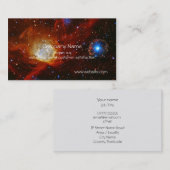 Carte De Visite Babiole céleste - nébuleuse N90 et pulsar SXP1062 (Devant / Derrière)