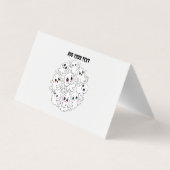 Carte De Visite Baby Ghosts Éffrayant mignon Halloween humeur (Dos)