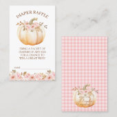 Carte De Visite Baby shower citrouille Refroidisseur Refroidisseme (Devant / Derrière)