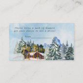 Carte De Visite Baby shower d'aventures paysannes (Dos)